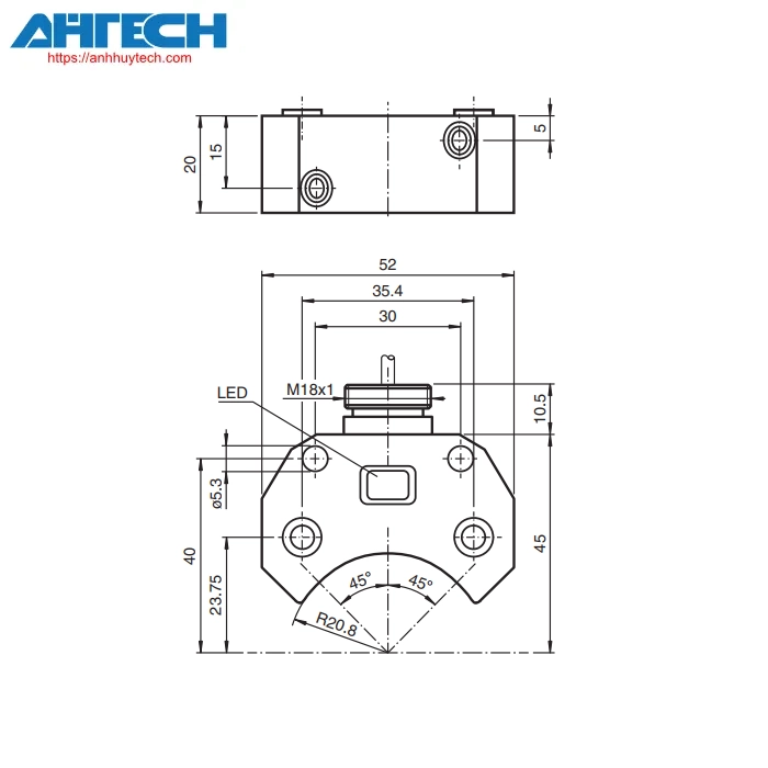 Inductive Sensor Pepperl+Fuchs nbn3-f25f-e8-y47291