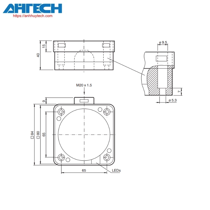 Cảm biến cảm ứng Pepperl+Fuchs ncb50-fp-z2-p1