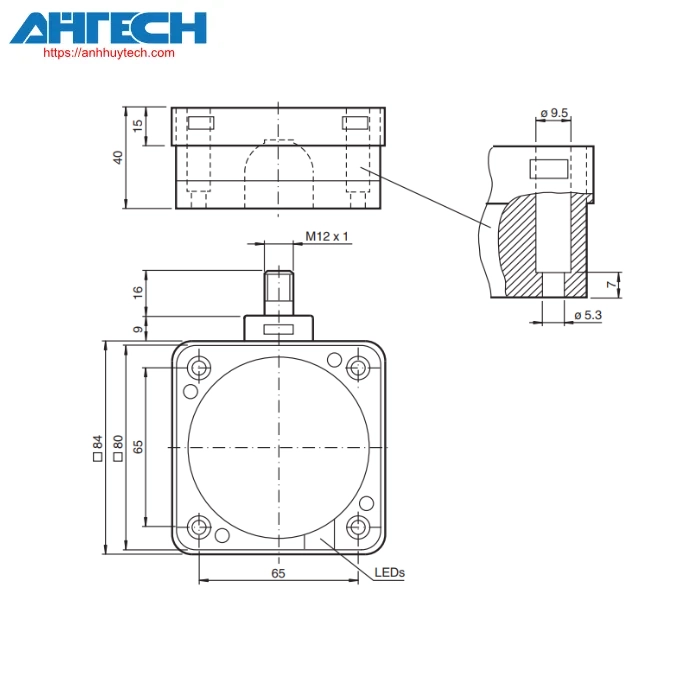 Cảm biến cảm ứng Pepperl+Fuchs ncb50-fp-z4-v1