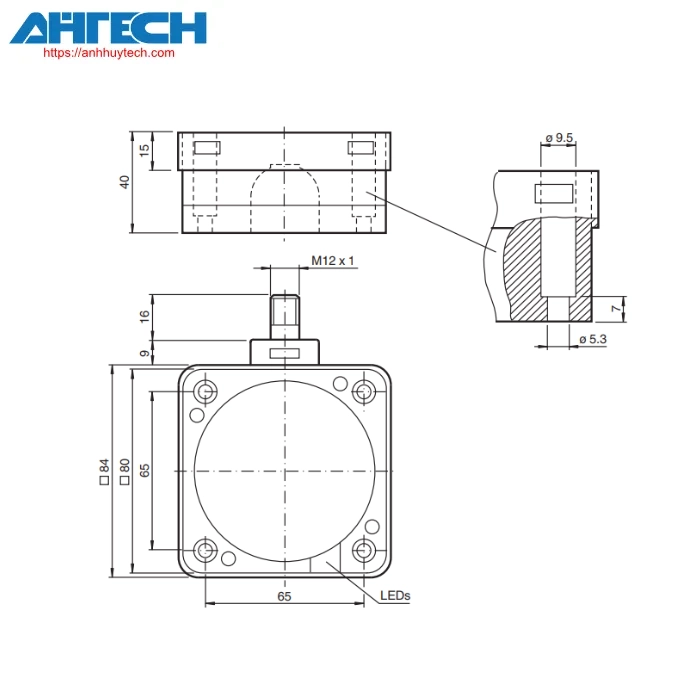 Cảm biến cảm ứng Pepperl+Fuchs ncb50-fp-z5-v1