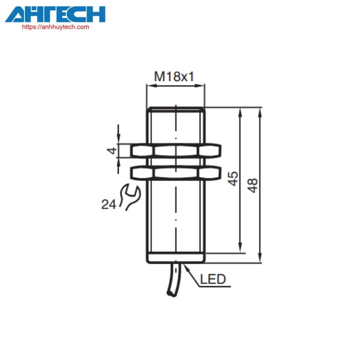 Inductive Sensor Pepperl+Fuchs ncb8-18gm50-z4