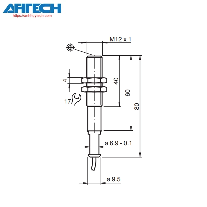 Inductive Sensor Pepperl+Fuchs nj2-12gm-n-y08766
