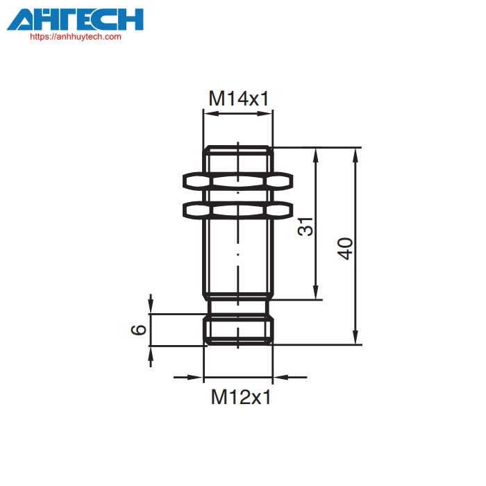 Inductive Sensor Pepperl+Fuchs nj2-14gm-n-v1-y19784