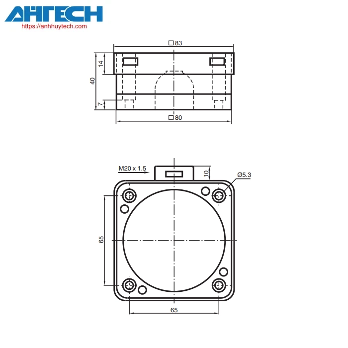 Cảm biến cảm ứng Pepperl+Fuchs nj40-fp-sn-b1-p1-y024207