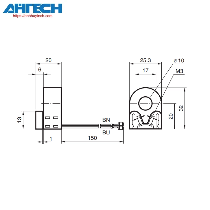 Inductive Sensor Pepperl+Fuchs rc10-14-n0-y95902