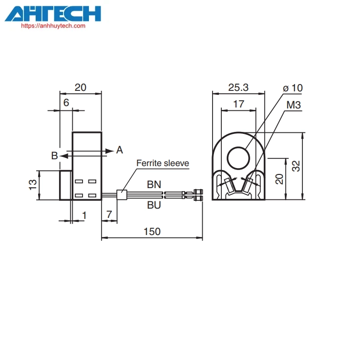 Inductive Sensor Pepperl+Fuchs rc10-14-n3-y187454