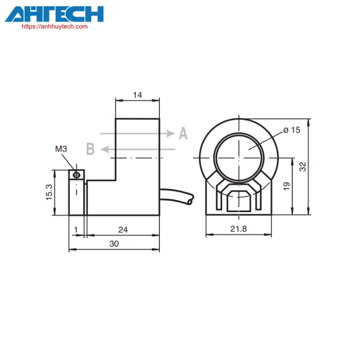 Inductive Sensor Pepperl+Fuchs rc15-14-n3-y115615