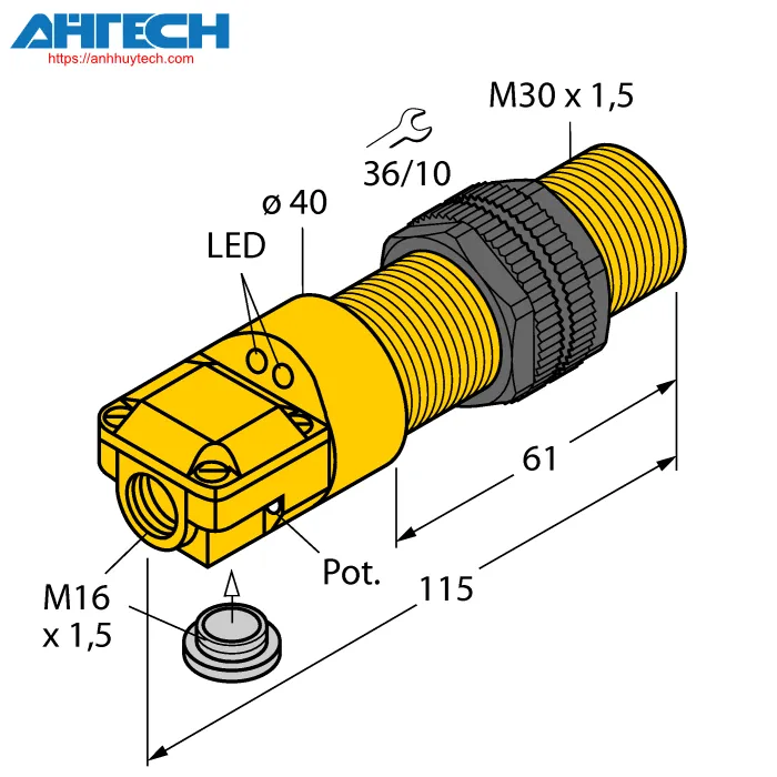 Cảm biến điện dung Turck bc10-p30sr-vp4x2