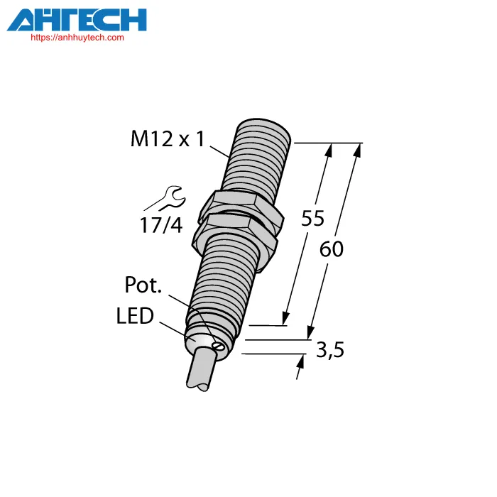 Cảm biến điện dung Turck bc3-m12-ap6x