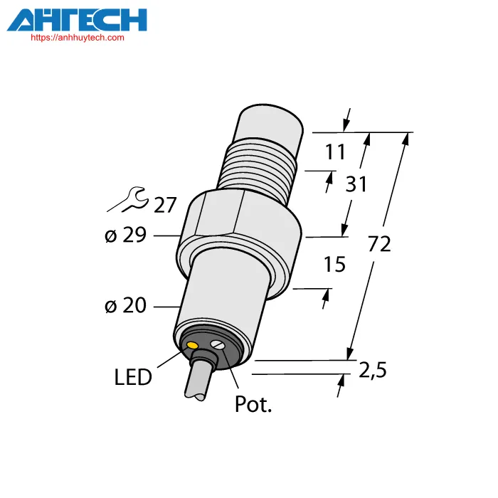 Cảm biến điện dung Turck bc5-s185-ap4x