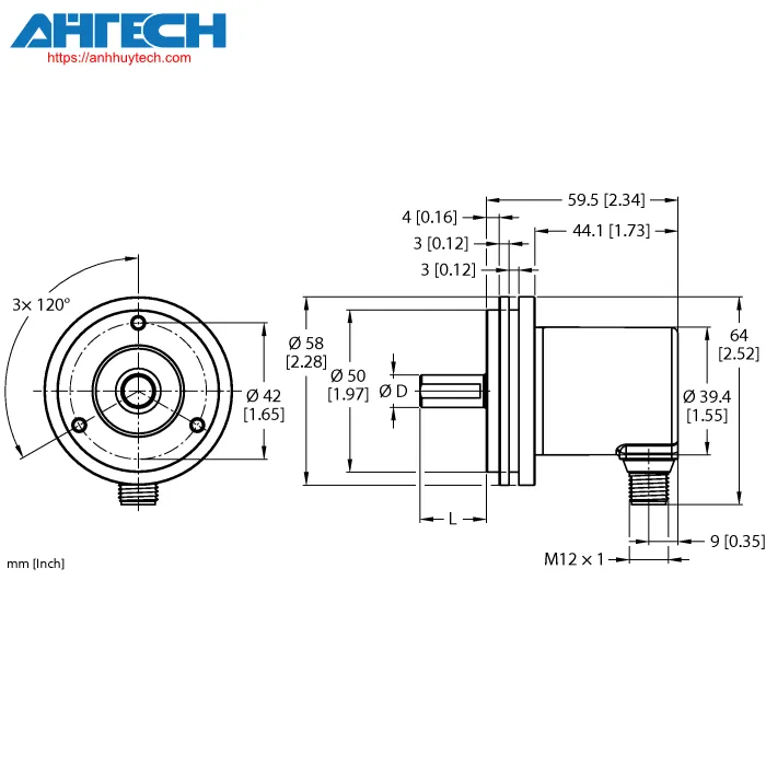 Encoder Turck rem-e-121t10s-9d38b-h1151