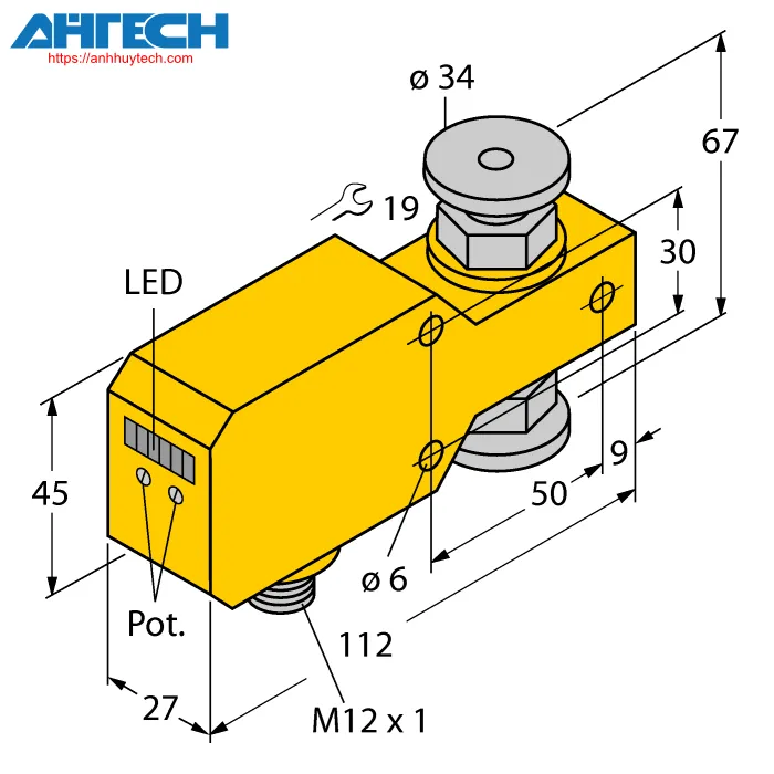 Cảm biến lưu lượng Turck fci-34d10a4p-lix-h1141