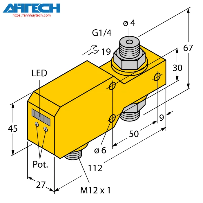 Cảm biến lưu lượng Turck fci-d04a4p-lix-h1141