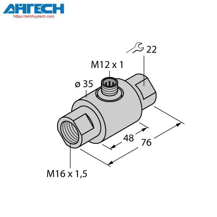 Cảm biến lưu lượng Turck fci-d09a4-na-h1141-m16