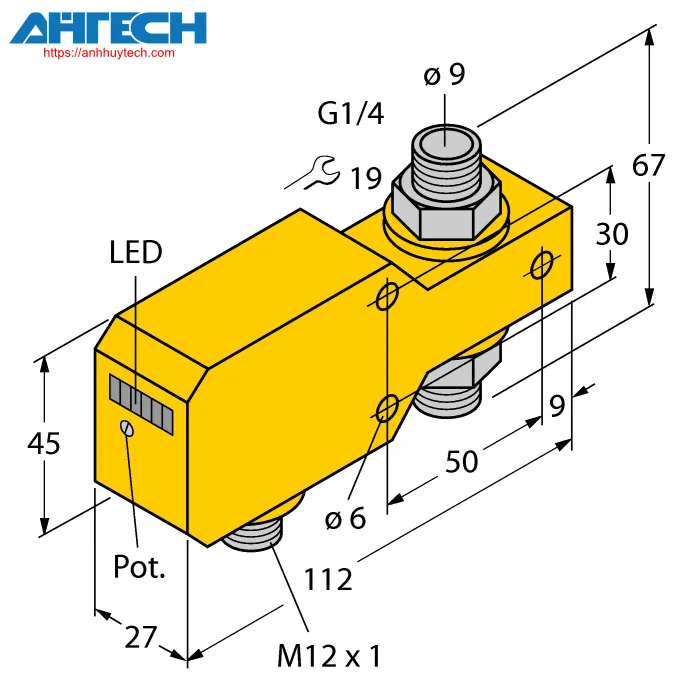 Cảm biến lưu lượng Turck fci-d10a4p-ap8x-h1141-a
