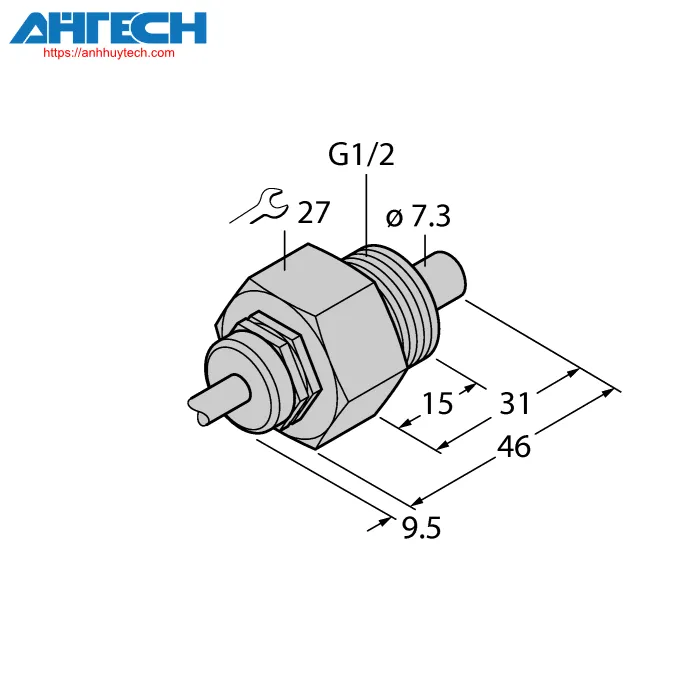Cảm biến lưu lượng Turck fcs-g1-2a4-na-d100