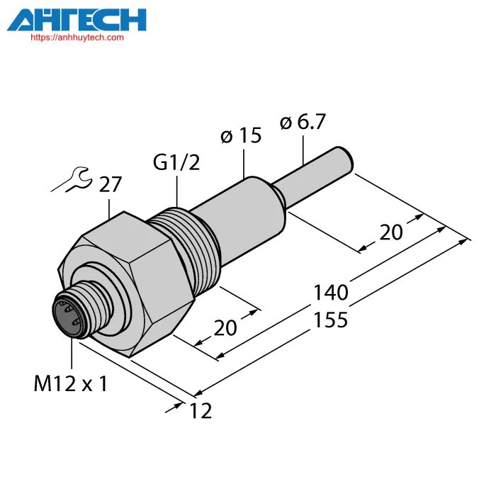 Cảm biến lưu lượng Turck fcs-g1-2a4-naex-h1141-al140