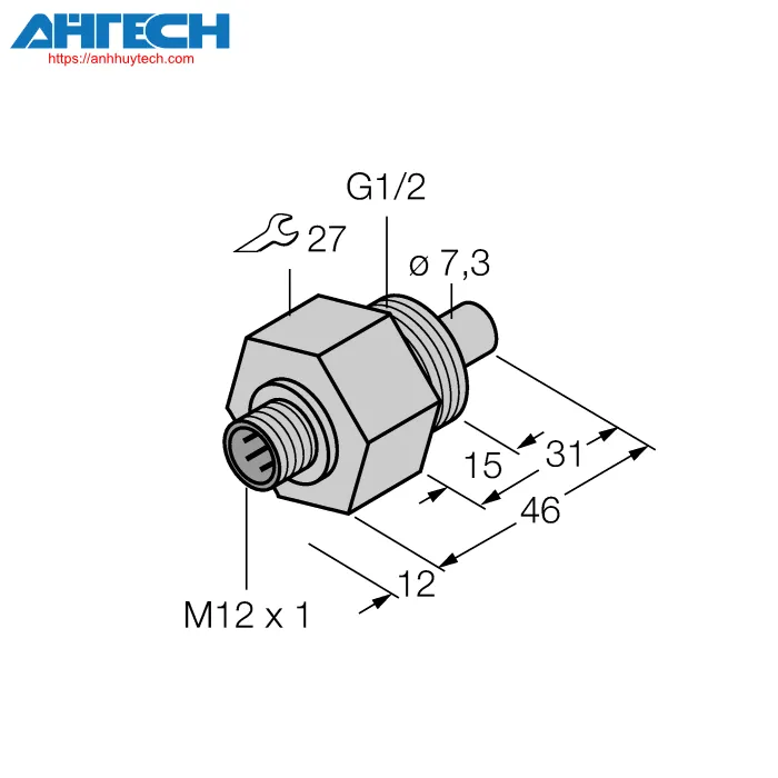 Cảm biến lưu lượng Turck fcs-g1-2a4-naex-h1141