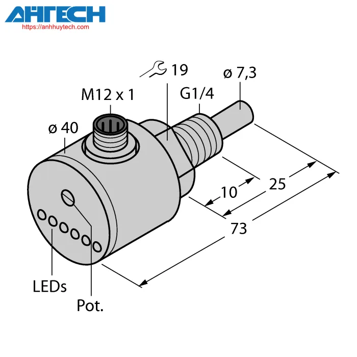 Cảm biến lưu lượng Turck fcs-g1-4a4-ap8x-h1141