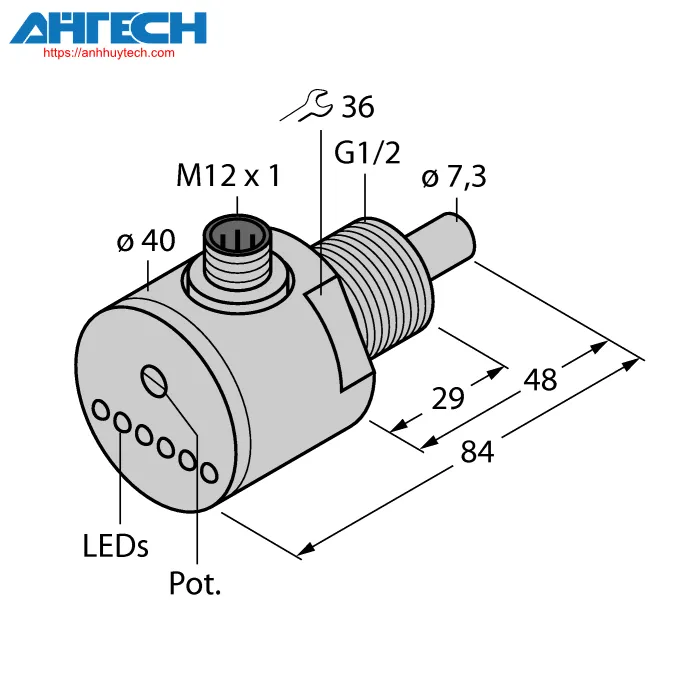 Cảm biến lưu lượng Turck fcs-gl1-2a4-ap8x-h1141