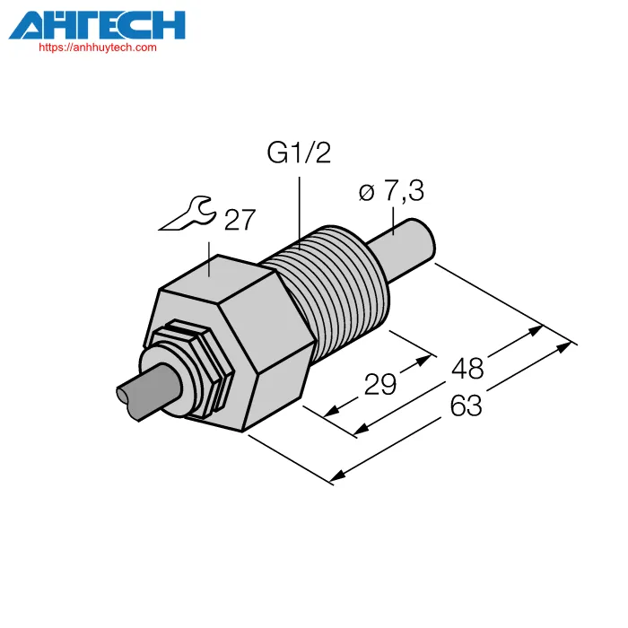 Cảm biến lưu lượng Turck fcs-gl1-2a4-na-d100