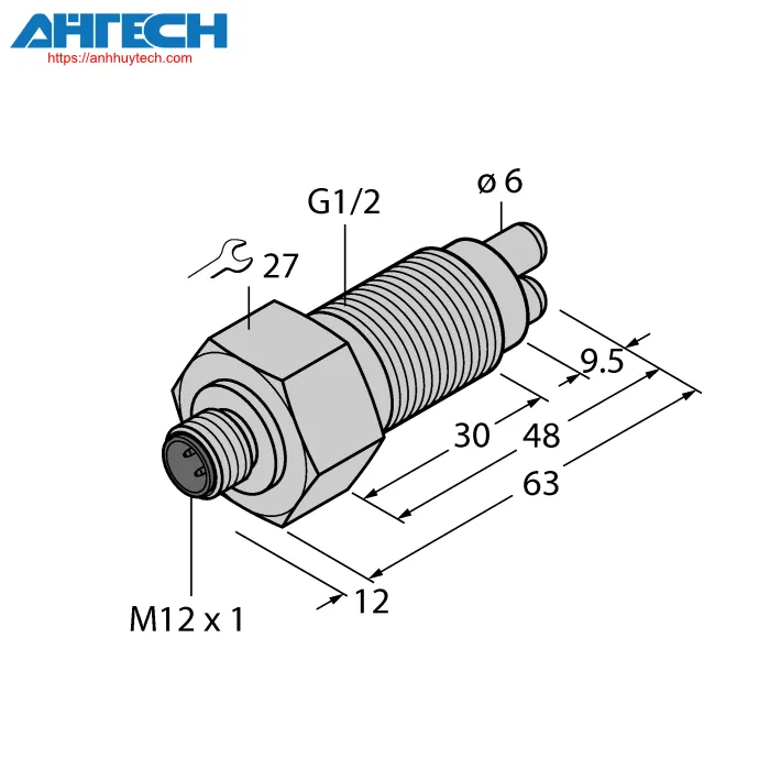 Cảm biến lưu lượng Turck fcs-gl1-2a4-naex0-h1141-a