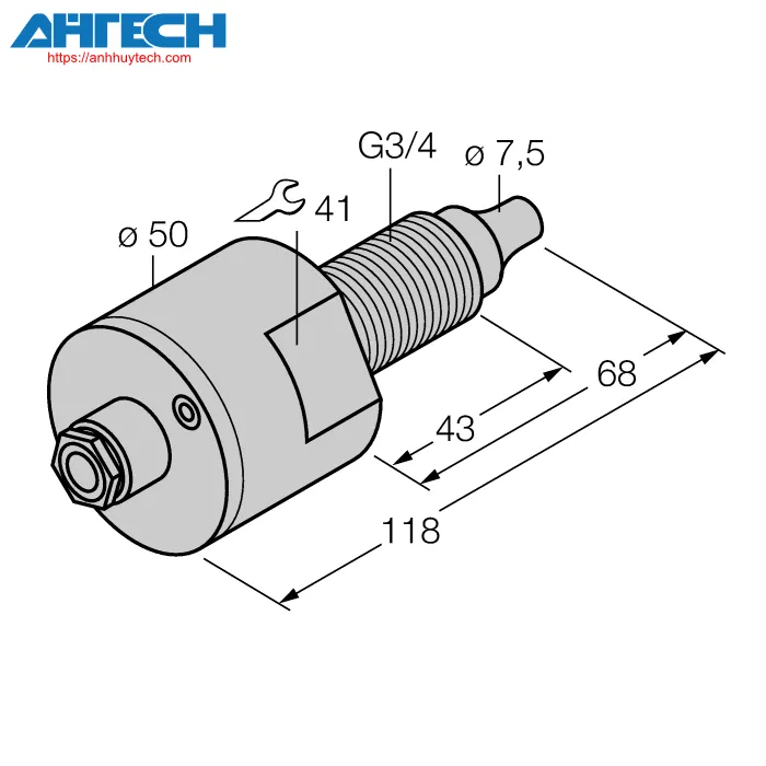 Cảm biến lưu lượng Turck fcs-gl3-4a4-naex0-d024