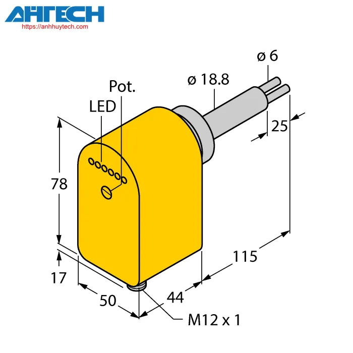 Cảm biến lưu lượng Turck fcs-ha2p-lix-h1141-al115