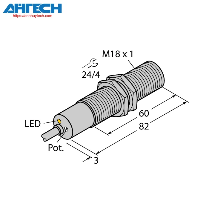 Cảm biến lưu lượng Turck fcs-m18-ap8x