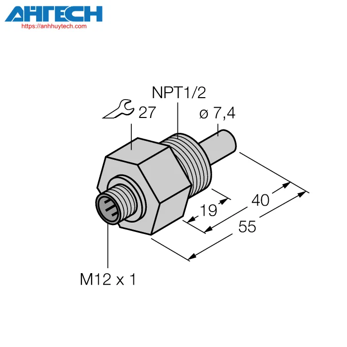 Cảm biến lưu lượng Turck fcs-n1-2a4-na-h1141