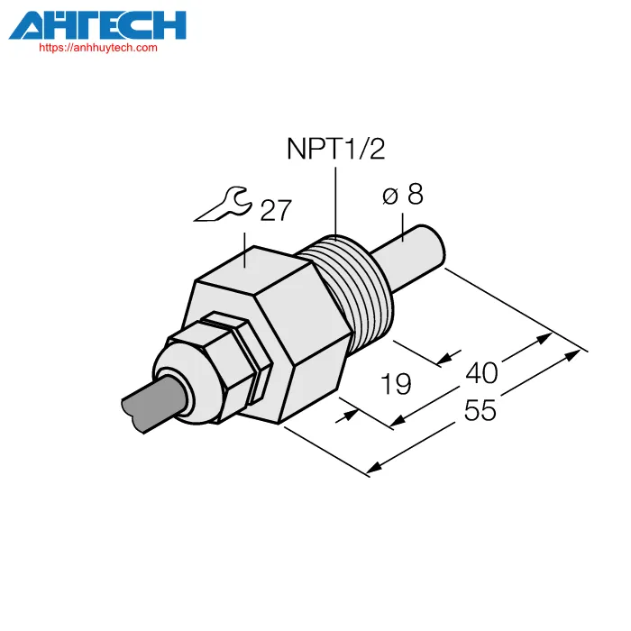 Cảm biến lưu lượng Turck fcs-n1-2t-na