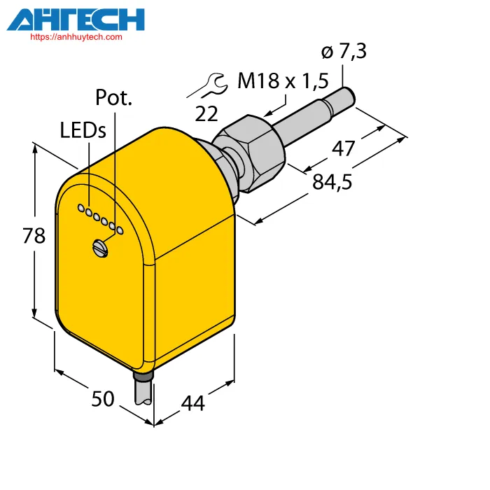 Cảm biến lưu lượng Turck fcst-a4p-vrx-115vac