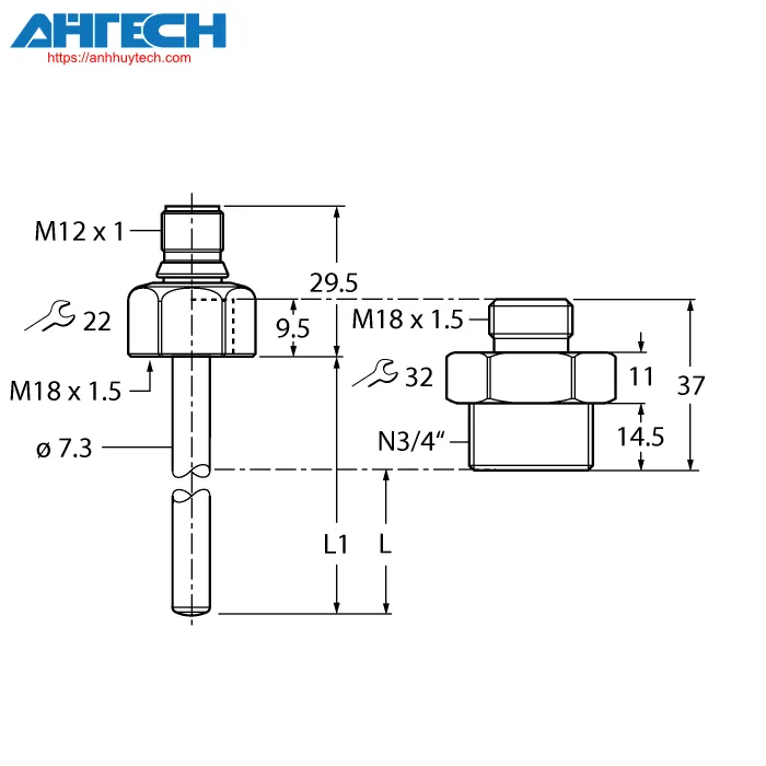 Cảm biến lưu lượng Turck fp100-300l-34-na-h1141