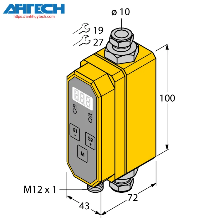 Cảm biến lưu lượng Turck ftci-10d10a4p-2up8x-h1141