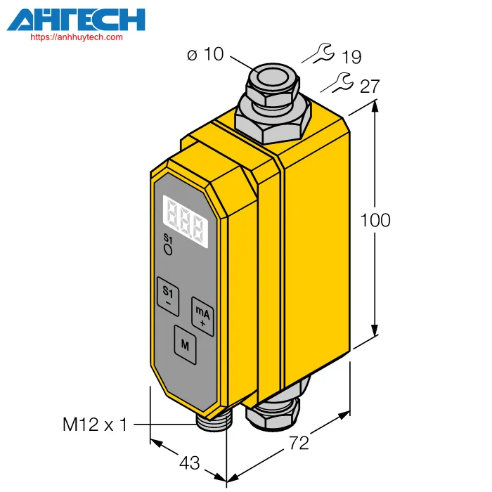 Cảm biến lưu lượng Turck ftci-10d10a4p-li-up8x-h1141