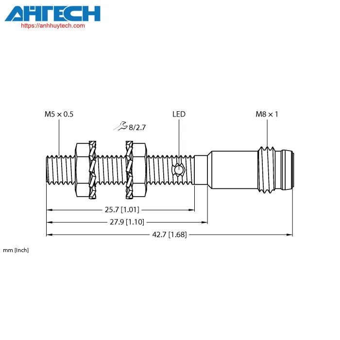 Cảm biến cảm ứng Turck bi1-eg05-an6x-v1331
