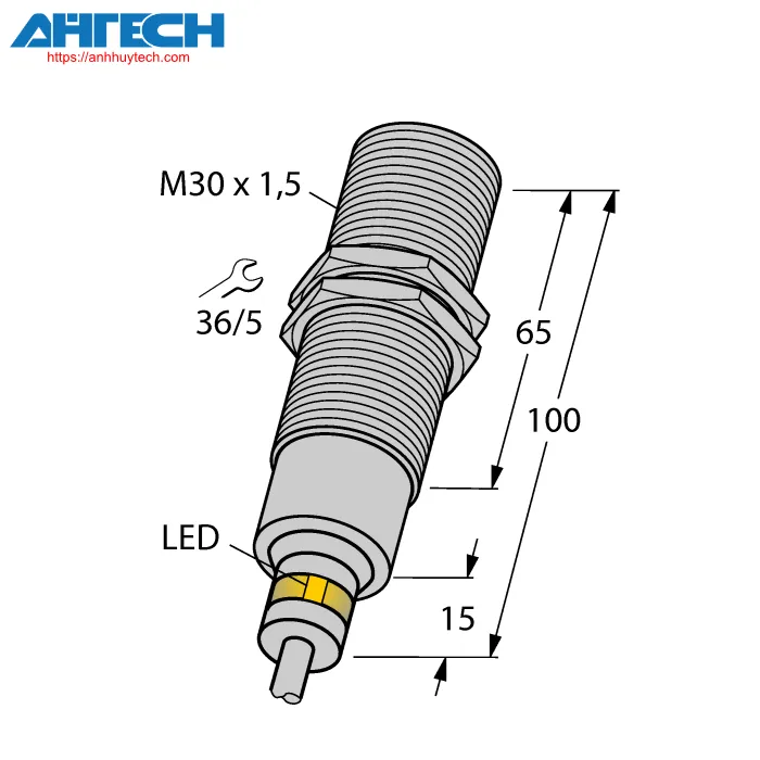 Cảm biến cảm ứng Turck bi10-em30d-vp6x-s120