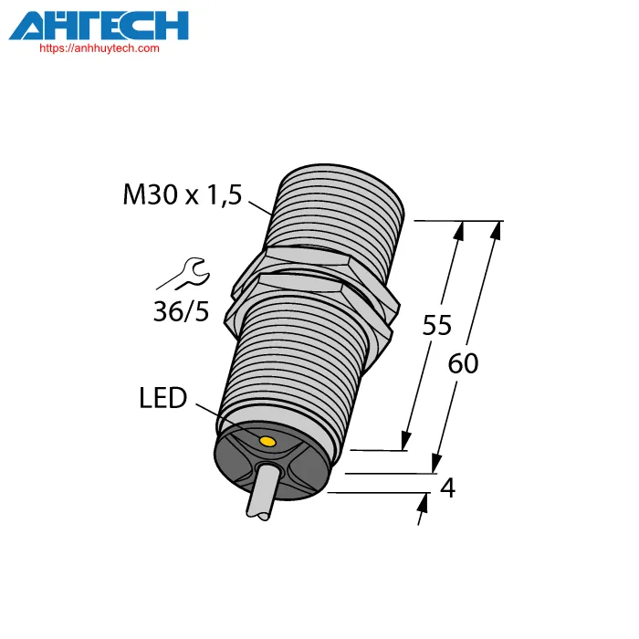 Inductive Sensor Turck bi10-m30-adz3x-12m