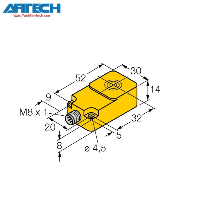 Inductive Sensor Turck bi10-q14-liu-v1141