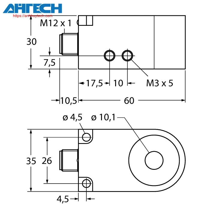 Inductive Sensor Turck bi10r-w30-dan6x-h1141