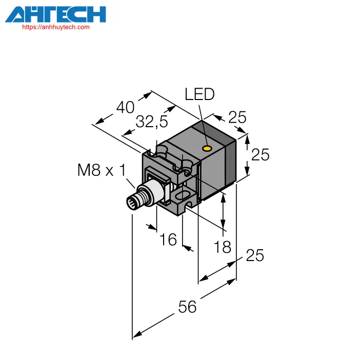 Inductive Sensor Turck bi10u-ca25-ap6x2-v1131