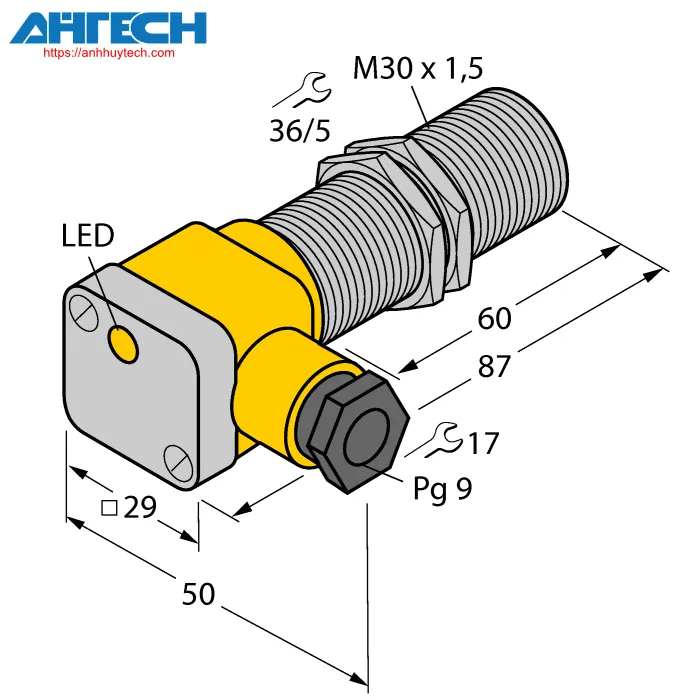 Inductive Sensor Turck bi10u-eg30sk-ap6x