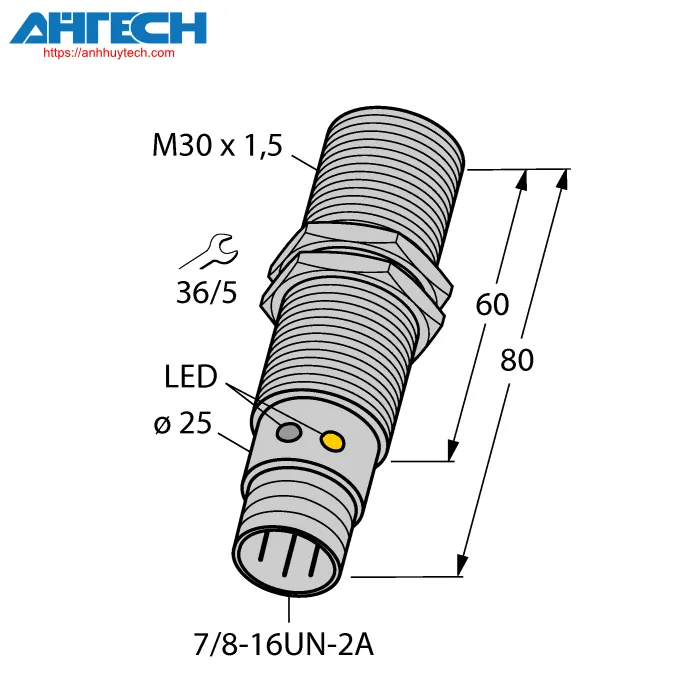 Inductive Sensor Turck bi10u-g30-adz30x2-b1131