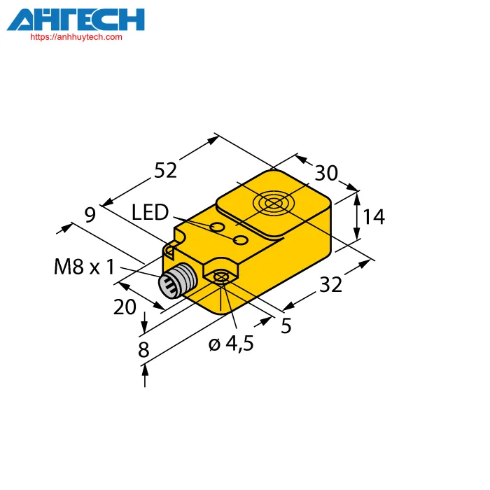Inductive Sensor Turck bi10u-q14-an6x2-v1131