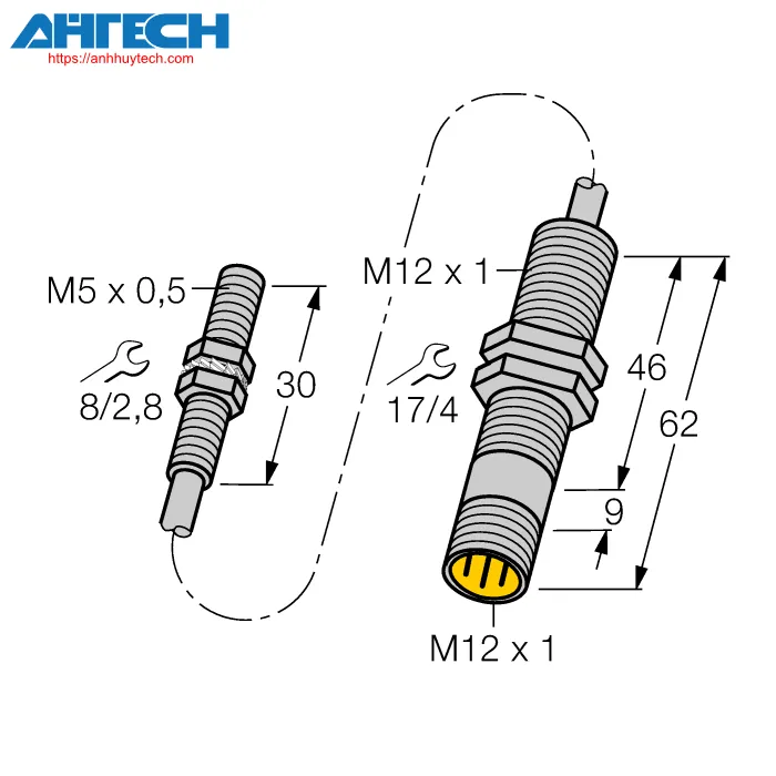Inductive Sensor Turck bi15-eg05-03-m12-siu-h1141