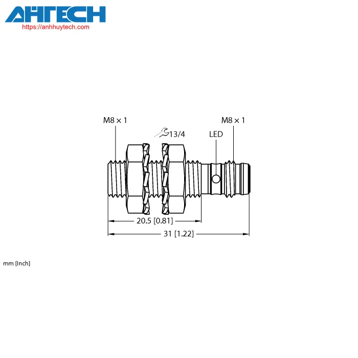 Inductive Sensor Turck bi15-eg08k-an6x-v1131