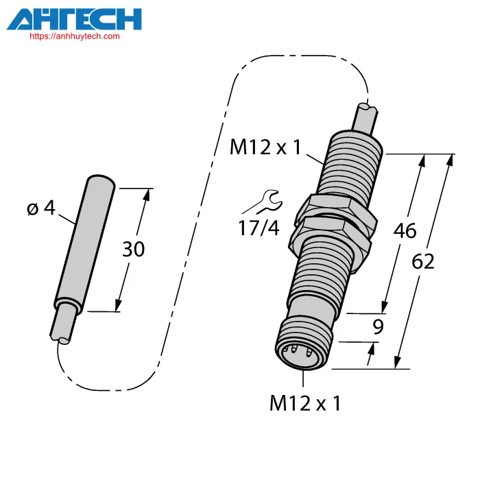 Cảm biến cảm ứng Turck bi15-eh04-03-m12-siu-h1141