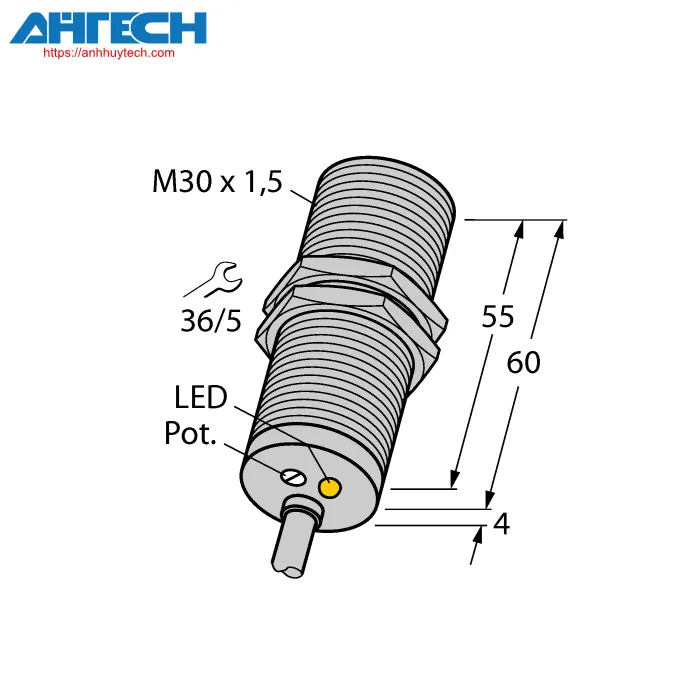 Inductive Sensor Turck bi15-m30-luap6x