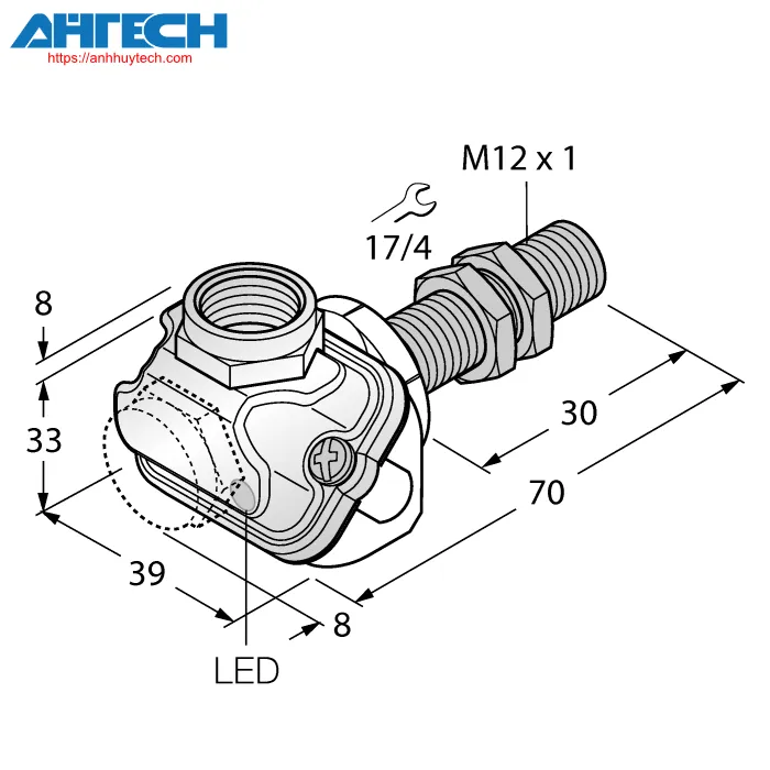 Cảm biến cảm ứng Turck bi2-em12wdtc-y1x