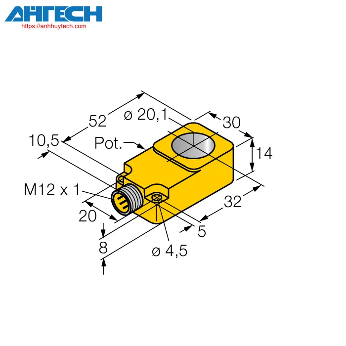 Cảm biến cảm ứng Turck bi20r-q14-lu-h1141